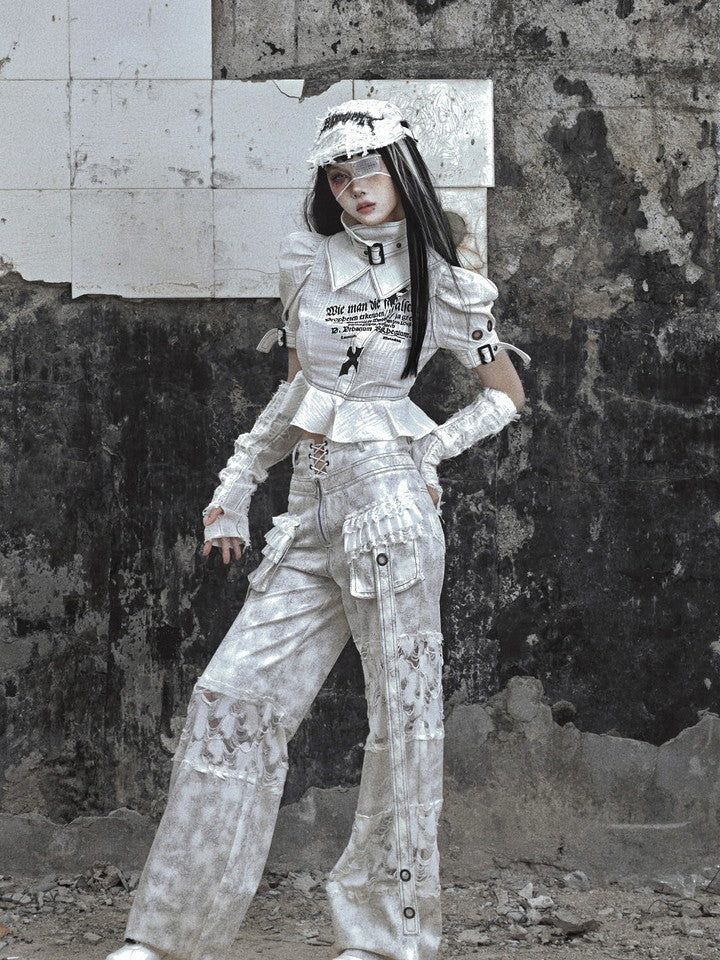 Gothic Vintage Hat Schaden Punk Nichi Jagd