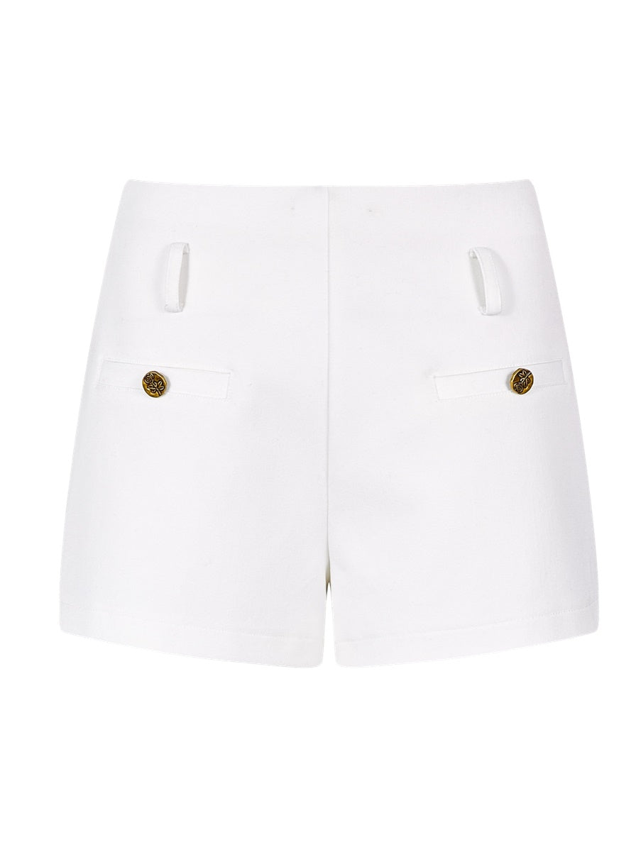 Frill Classy Retro Chic Blouse & Short-Pants