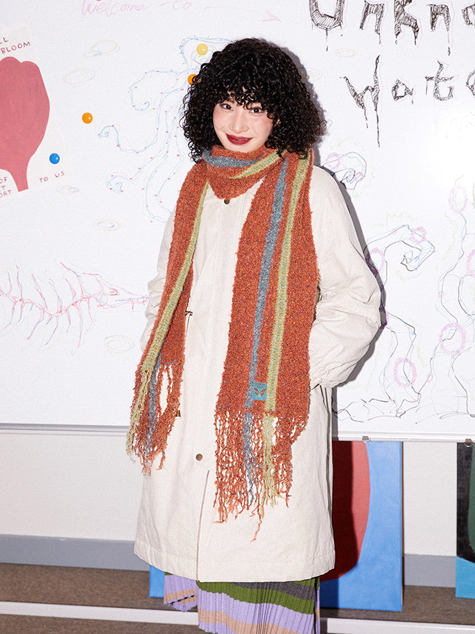 Cotton Draw String Casual Sinkey Long Coat