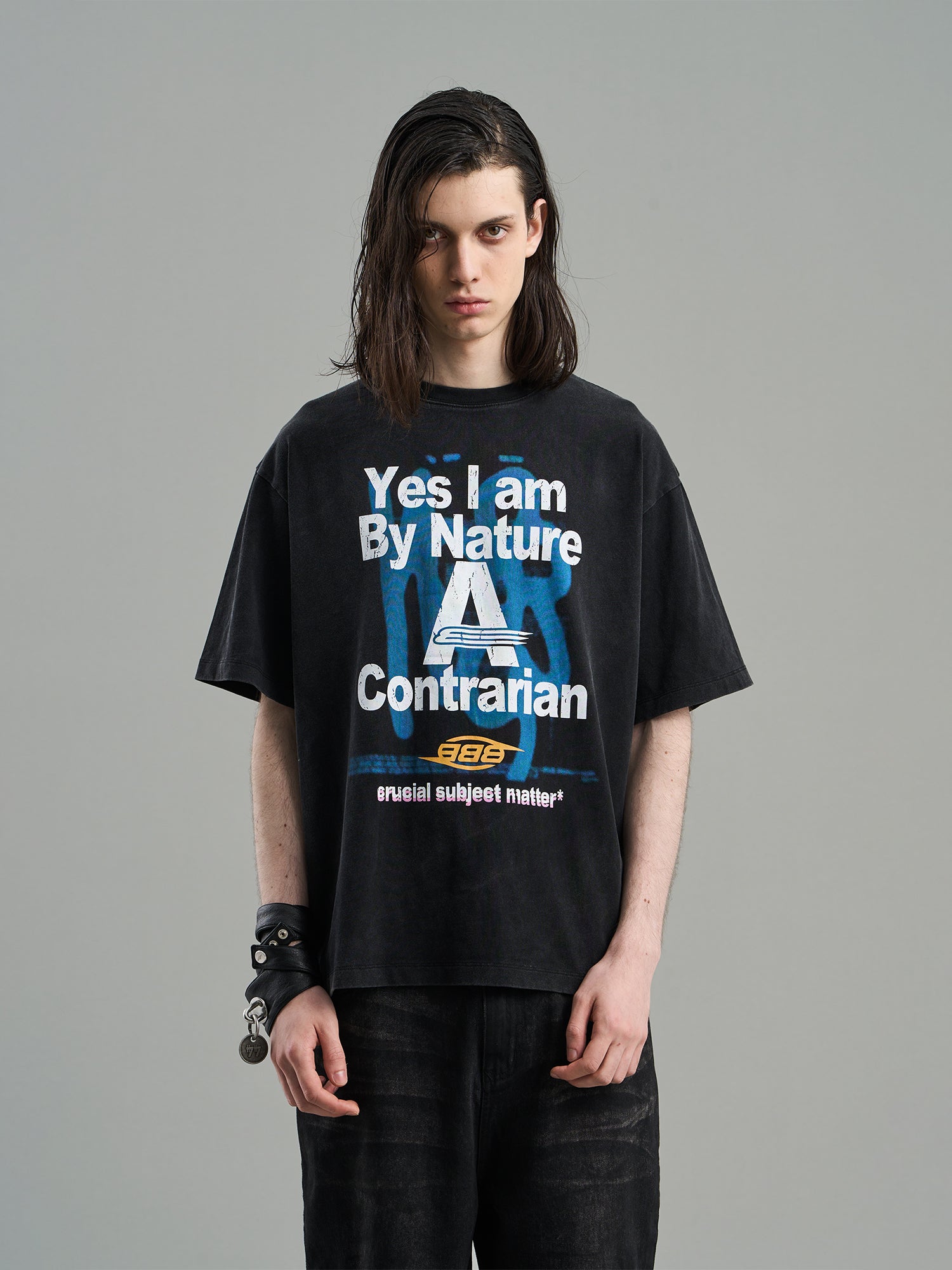 Graphic Big-Silhouette Casual T-Shirt