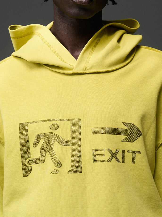 Exit Logo Hoodie Casual Sweat Parka