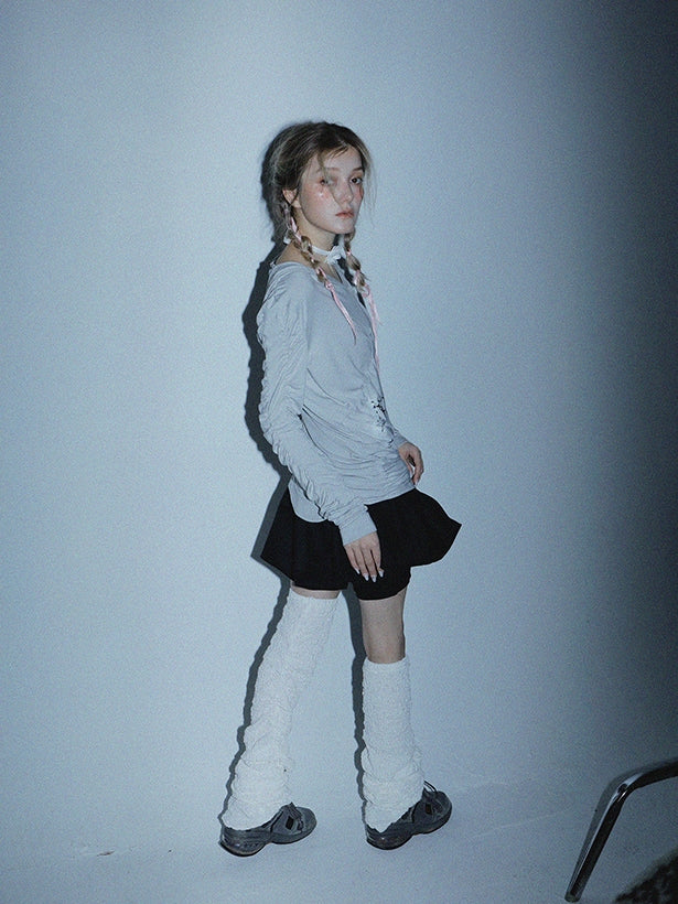 Plain Long Socks Leg-cover