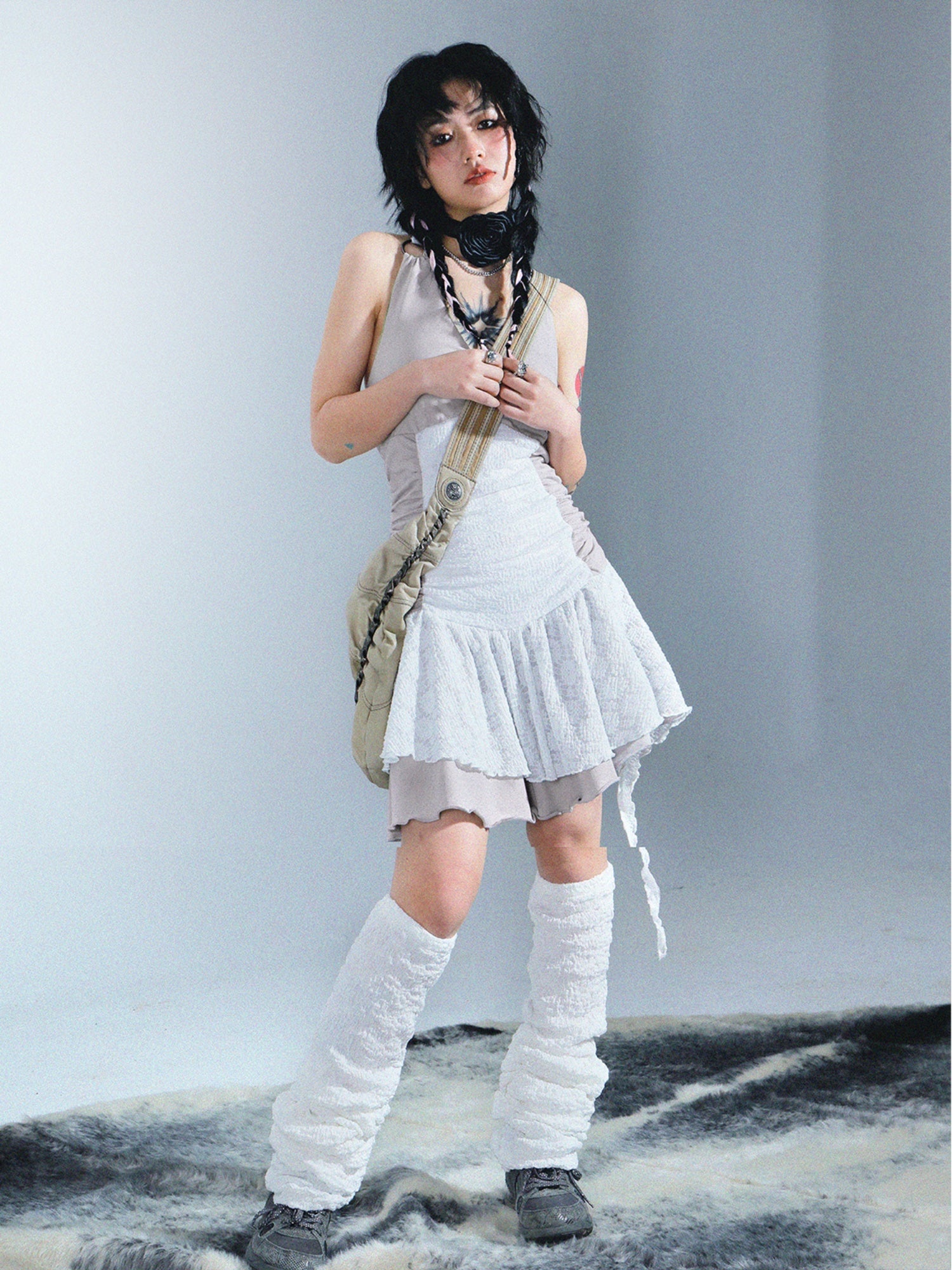 Plain Long Socks Leg-cover