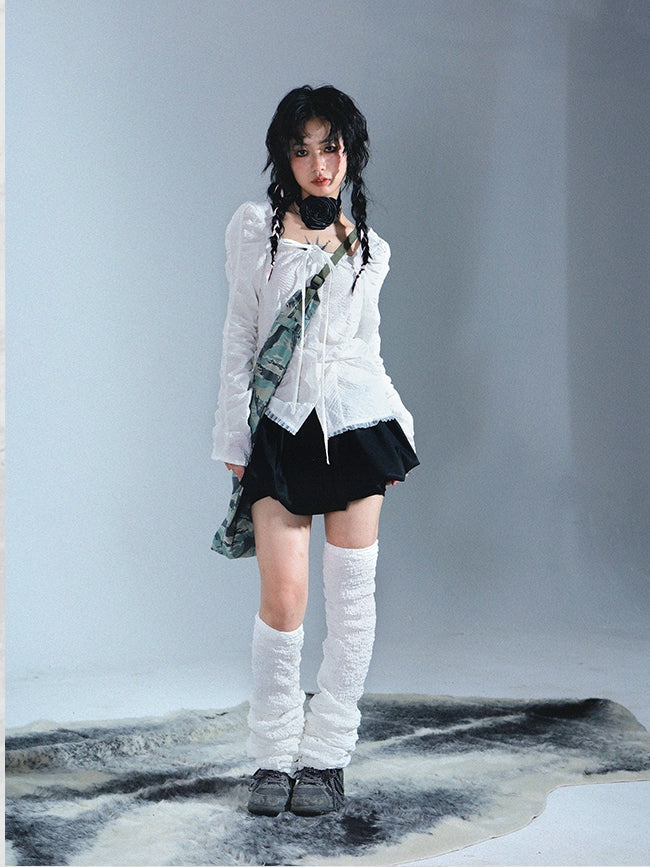 Plain Long Socks Leg-cover