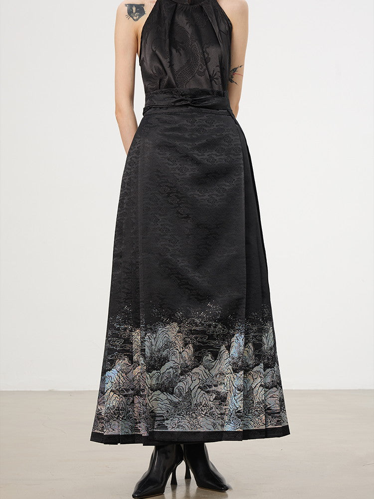 China American-Sleeve Stifty Chic High-End-Bluse & Langstachel