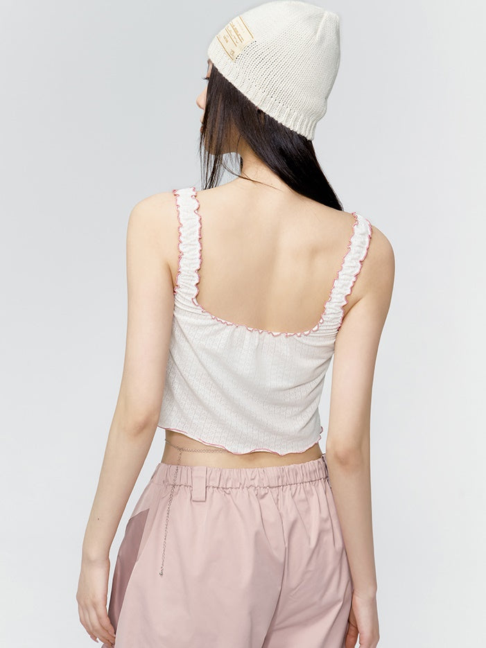 Mellow Heart Cropped Tank-Top