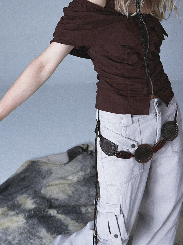 Wide-LEG LOOSE CASUAL WORK-PANTS