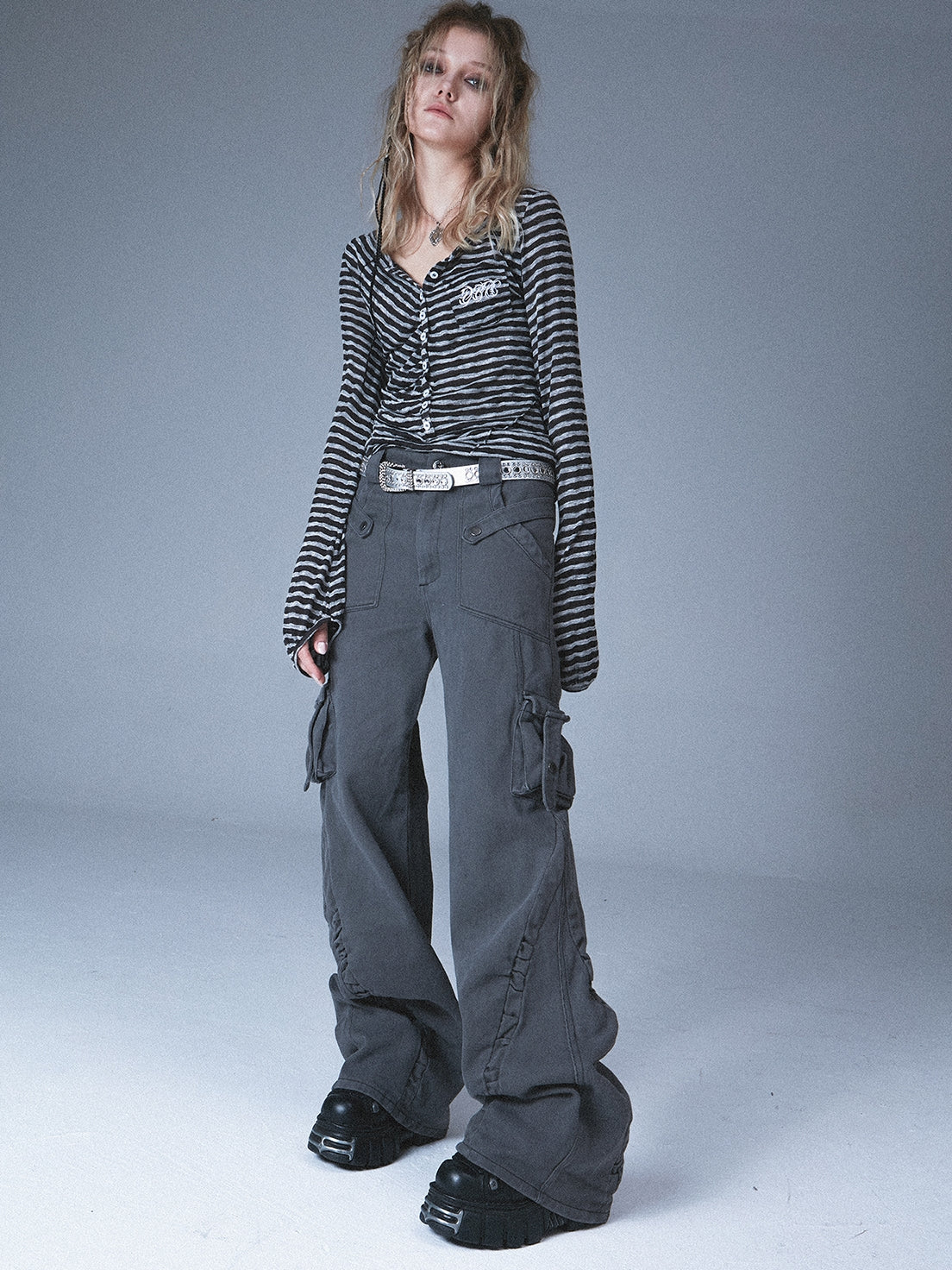 Wide-LEG LOOSE CASUAL WORK-PANTS