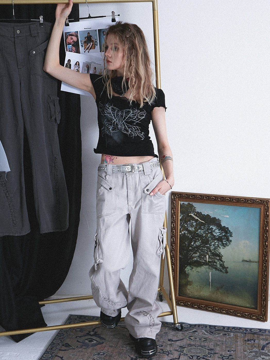 Wide-LEG LOOSE CASUAL WORK-PANTS