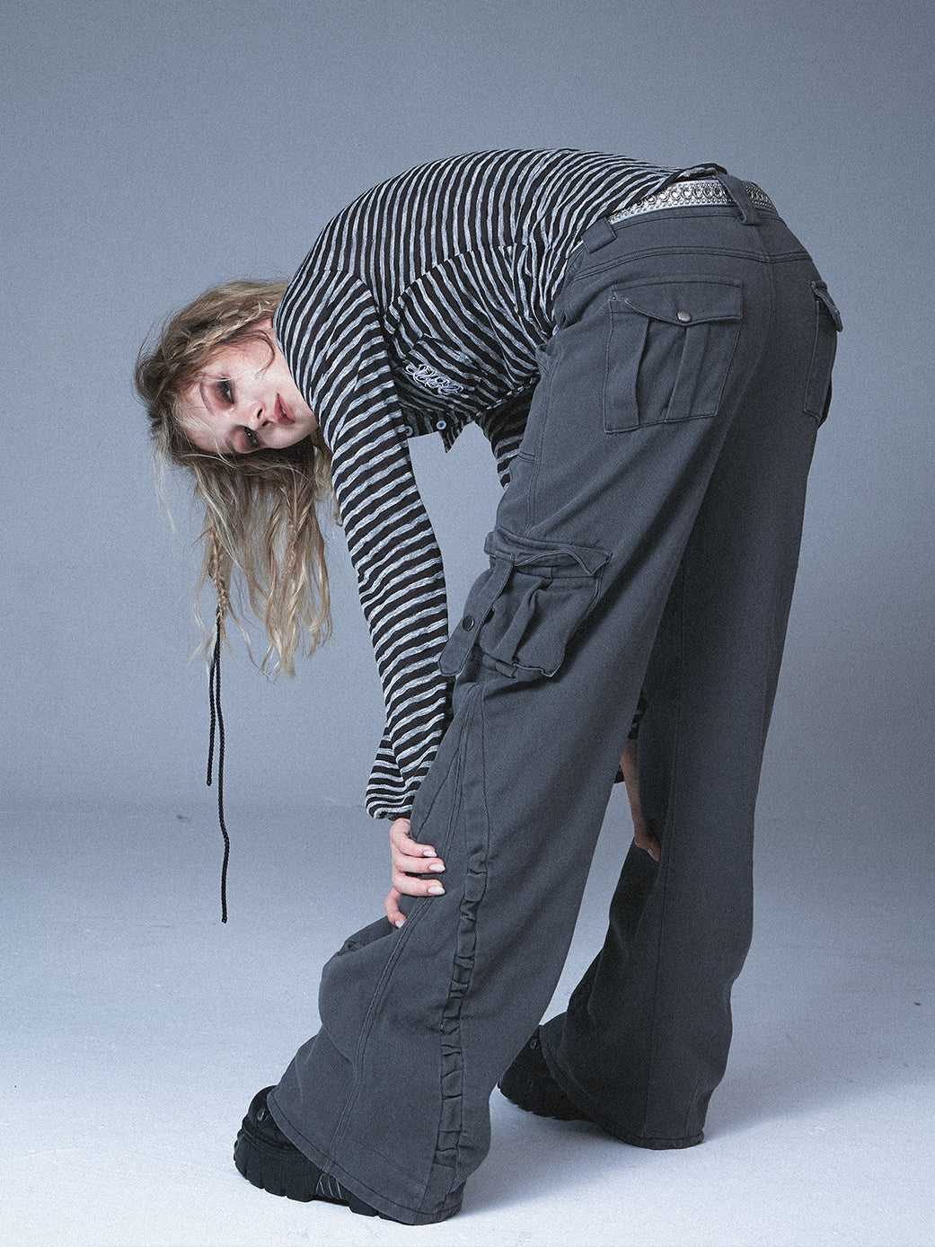 Wide-LEG LOOSE CASUAL WORK-PANTS