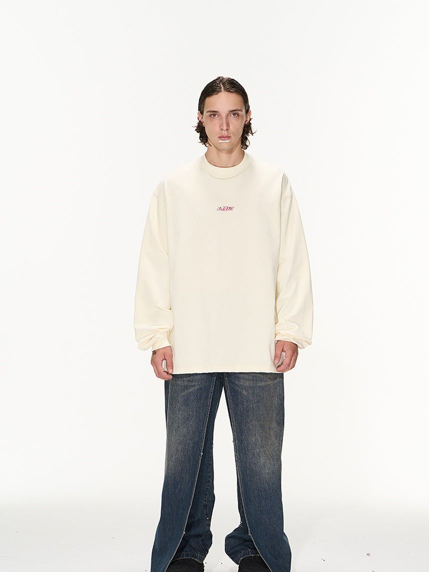 Back-Print Casual Sweat Pullover