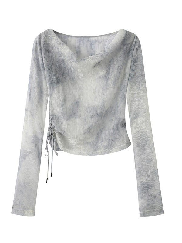 Tie-Dye Modest Chic Ciffon Tops & Mini-Skirt Set-Up