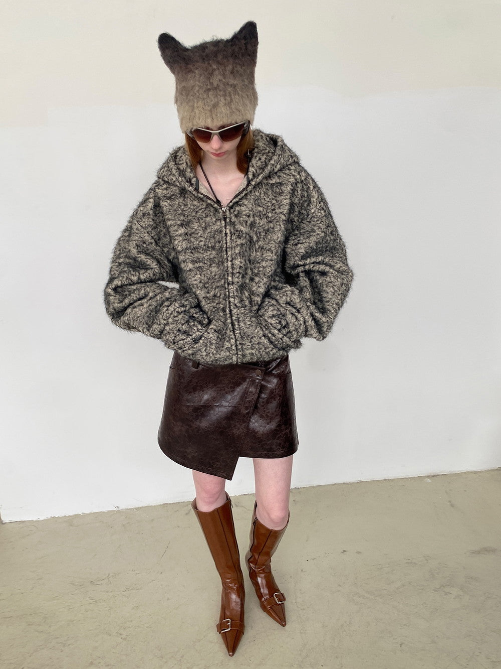 Unisex Hoodie Casual Oversize Knit-Praka