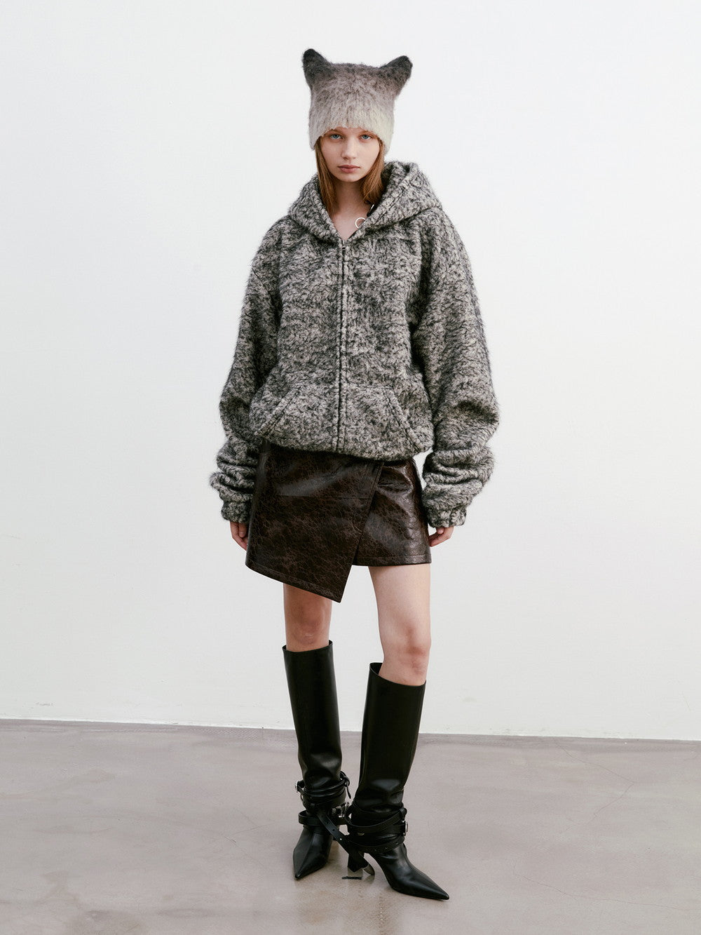 Unisex Hoodie Casual Oversize Knit-Praka