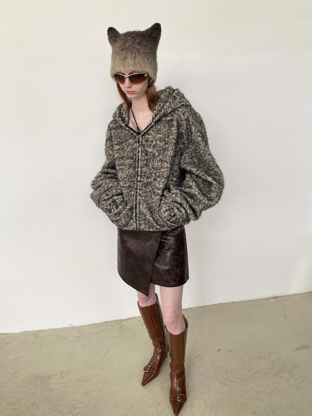 Unisex Hoodie Casual Oversize Knit-Praka