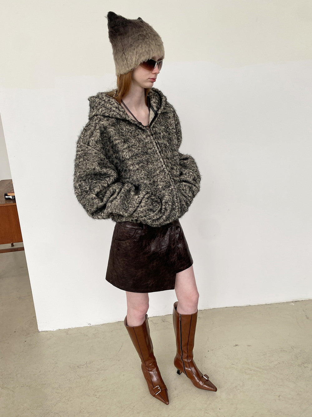 Unisex Hoodie Casual Oversize Knit-Praka