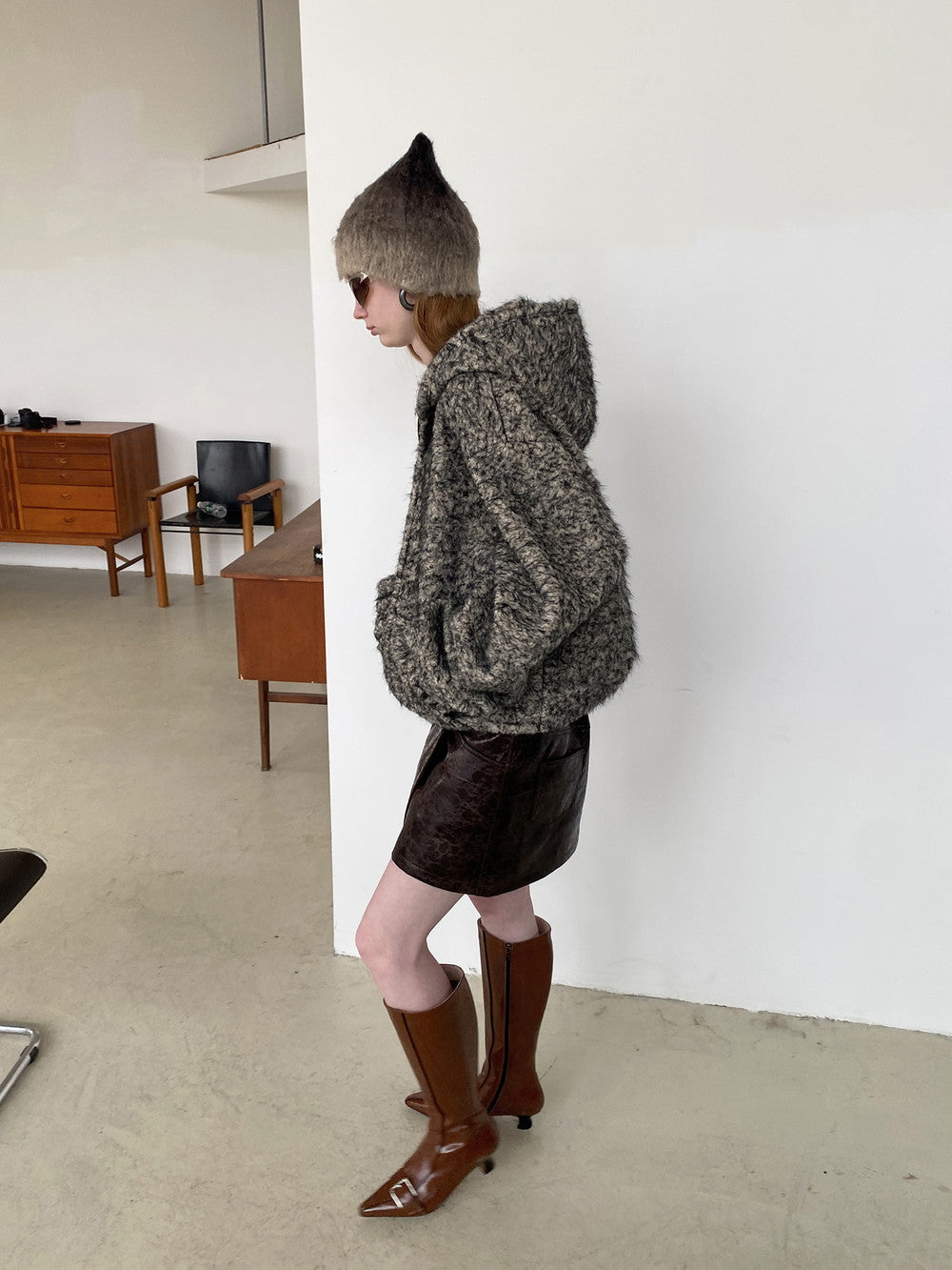 Unisex Hoodie Casual Oversize Knit-Praka