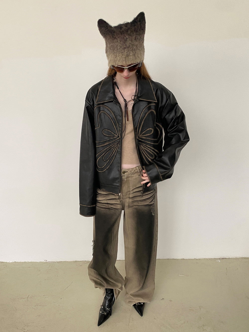 Faded Denim Nichi Loosevintage Wide-Pants