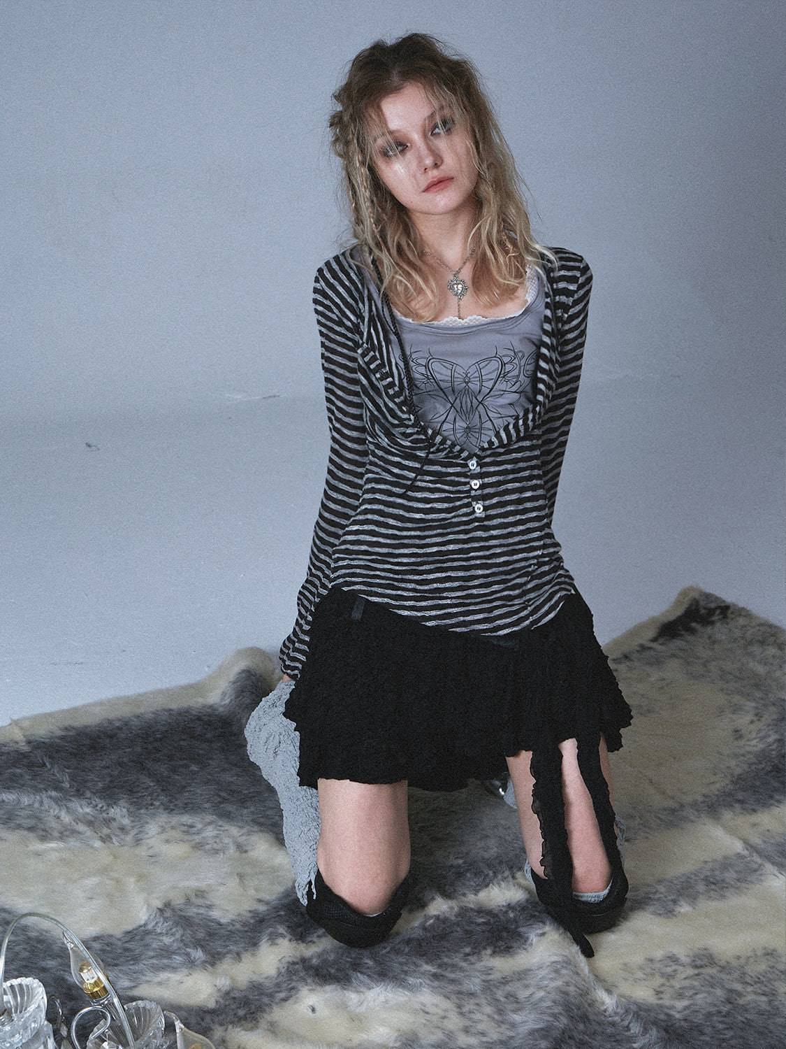 국경 캐주얼 느슨한 얇은 니트