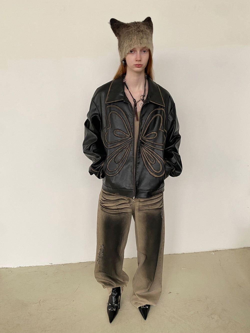 Faded Denim Nichi Loosevintage Wide-Pants