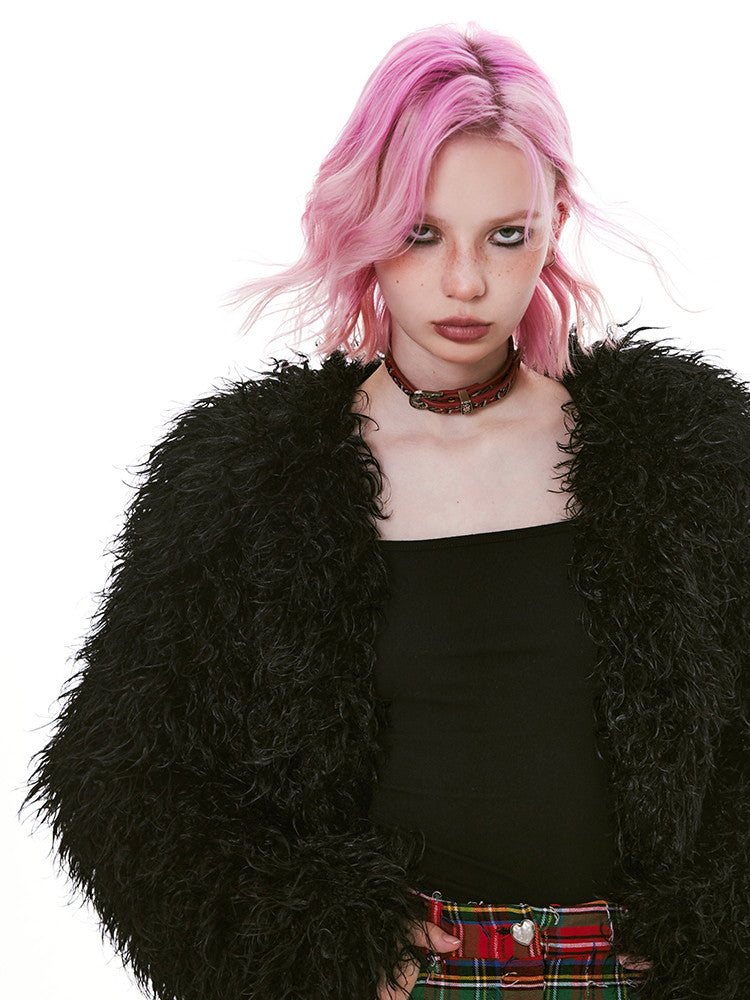 가죽 로고 펑크 초커