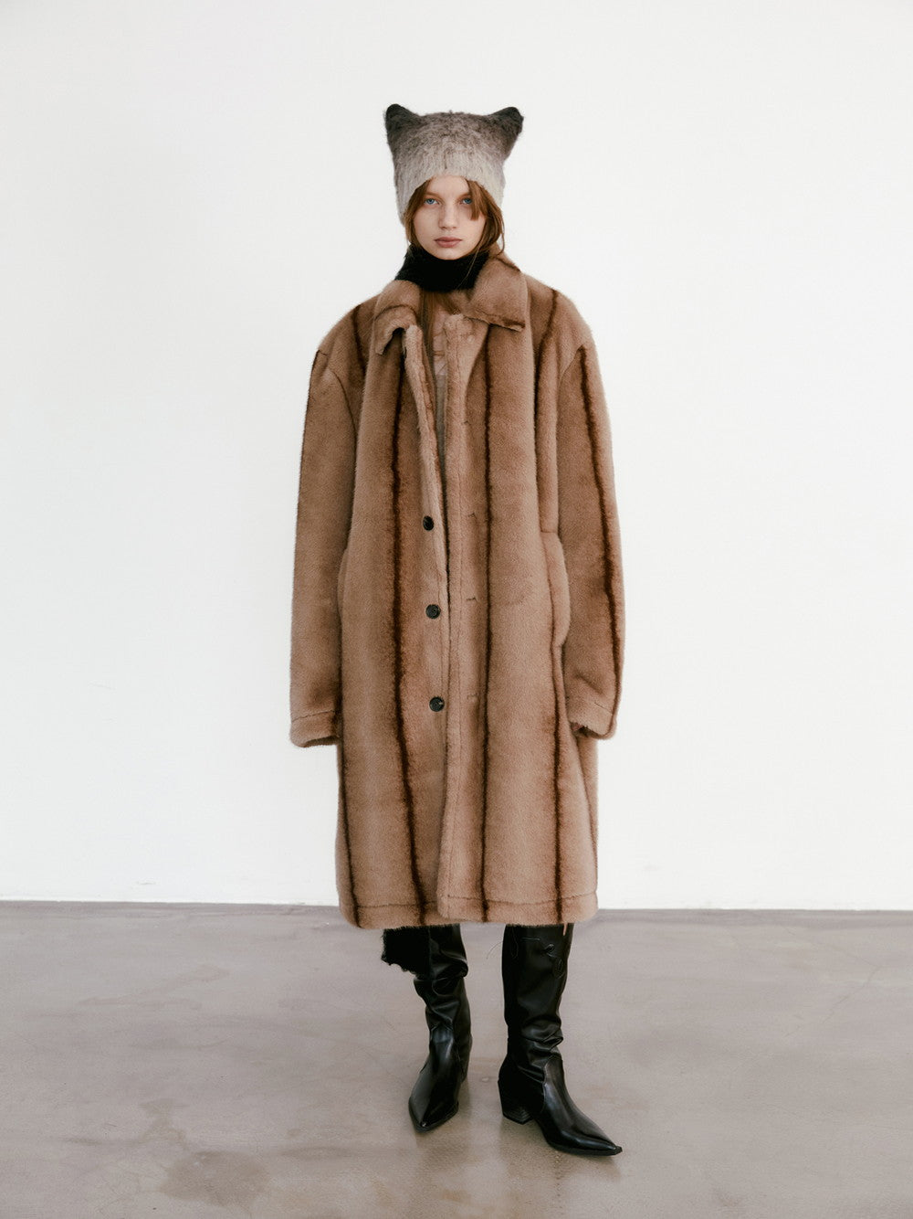 Unisex High-End Wool Warm Retro Long Boa-Coat