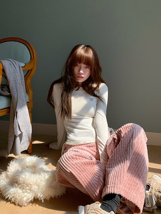 Drawstring Simple Casual Cutsew