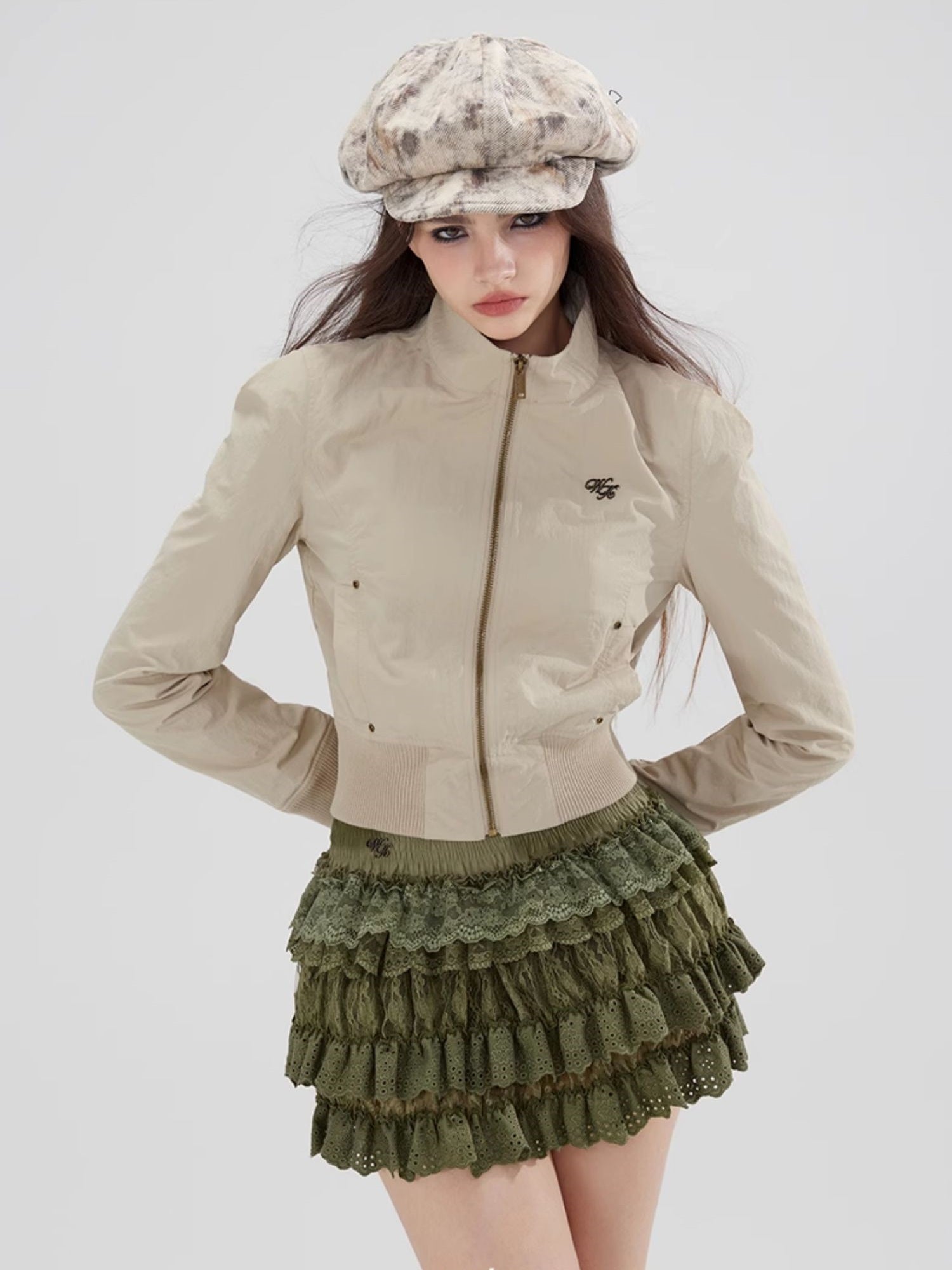 Rollar Plain Vintage Casual Cool Blouson Jacke