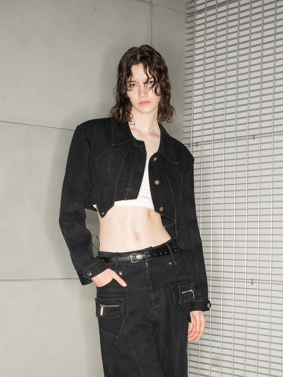 Denim Set-Up Casual Nichi Short-Jacket&Pants