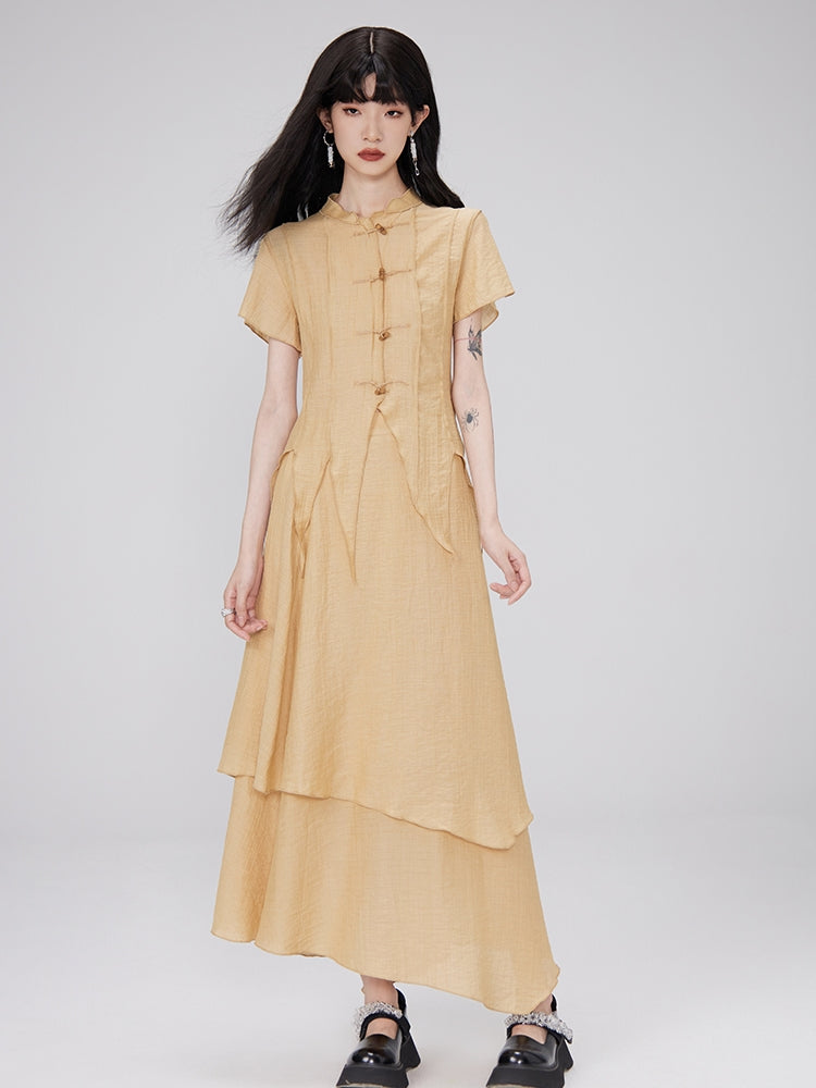 China Natural Slim Setup Blouse & Long-Scirt