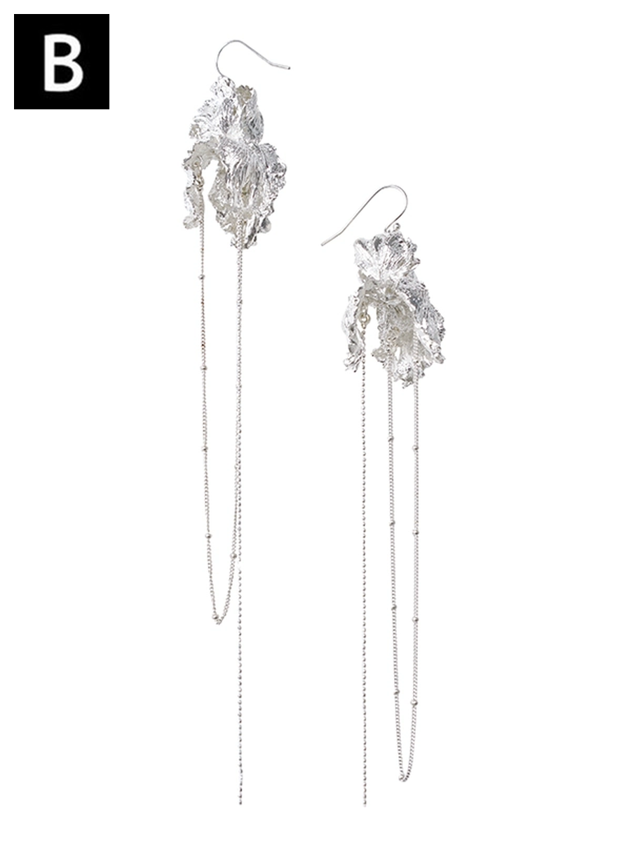 Silver Chain Necklace Pierced Bracelet