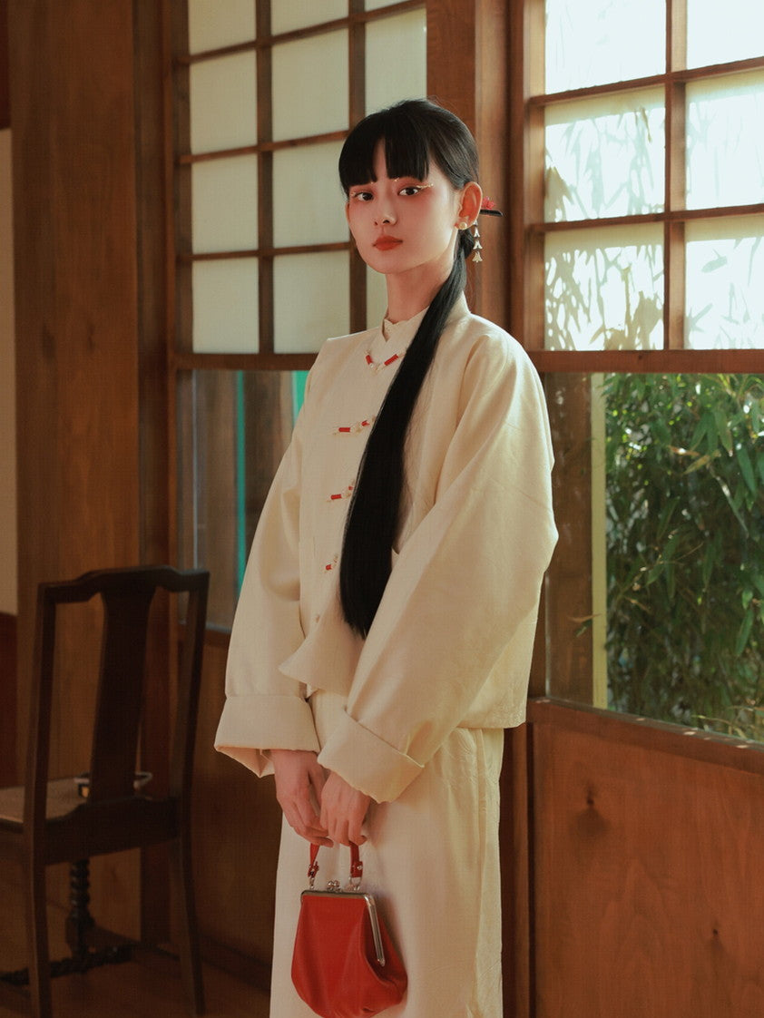 Stickerei MAO-Kriegen China Retro Jacke