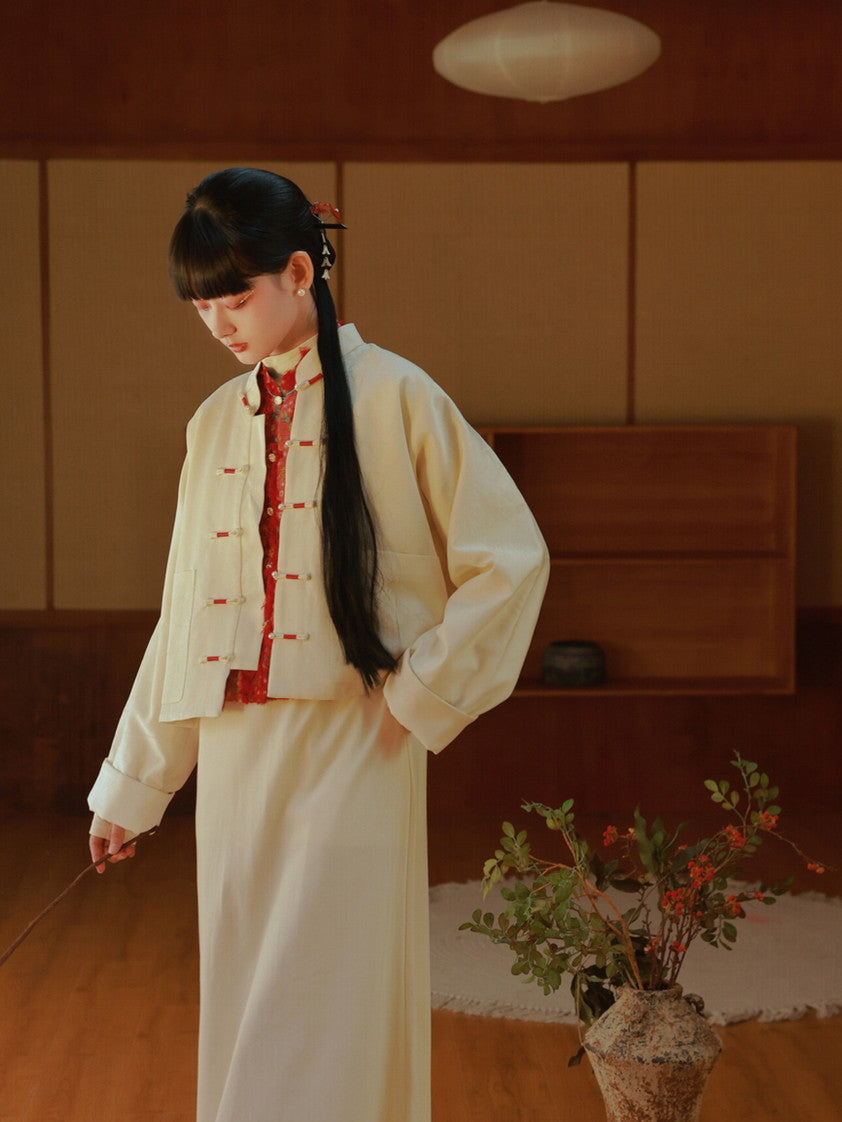 Stickerei MAO-Kriegen China Retro Jacke