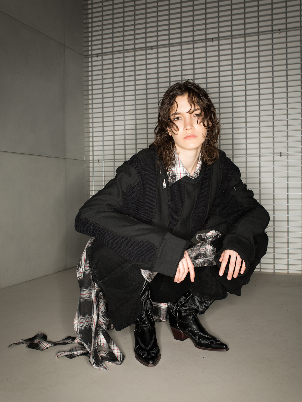 Hole Damage Loose Ovresize Long-T-Shirt