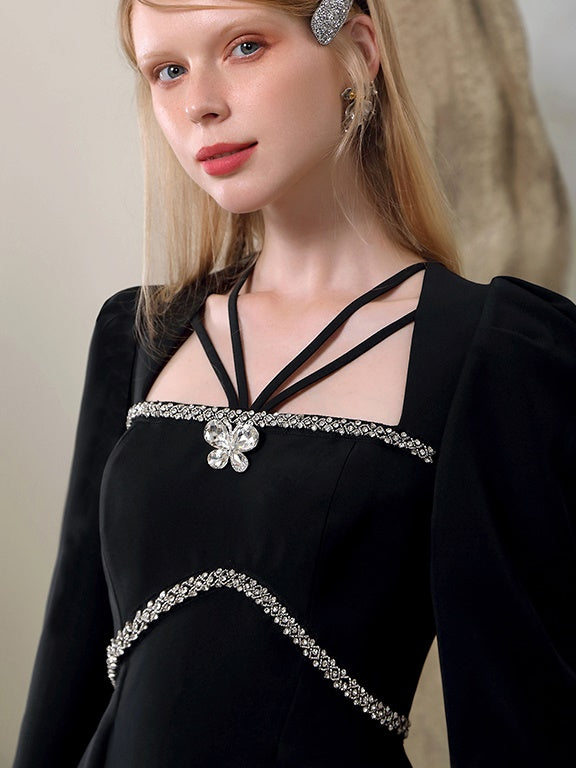 Bijou Elegant edeles kurzes Kleid einteilig