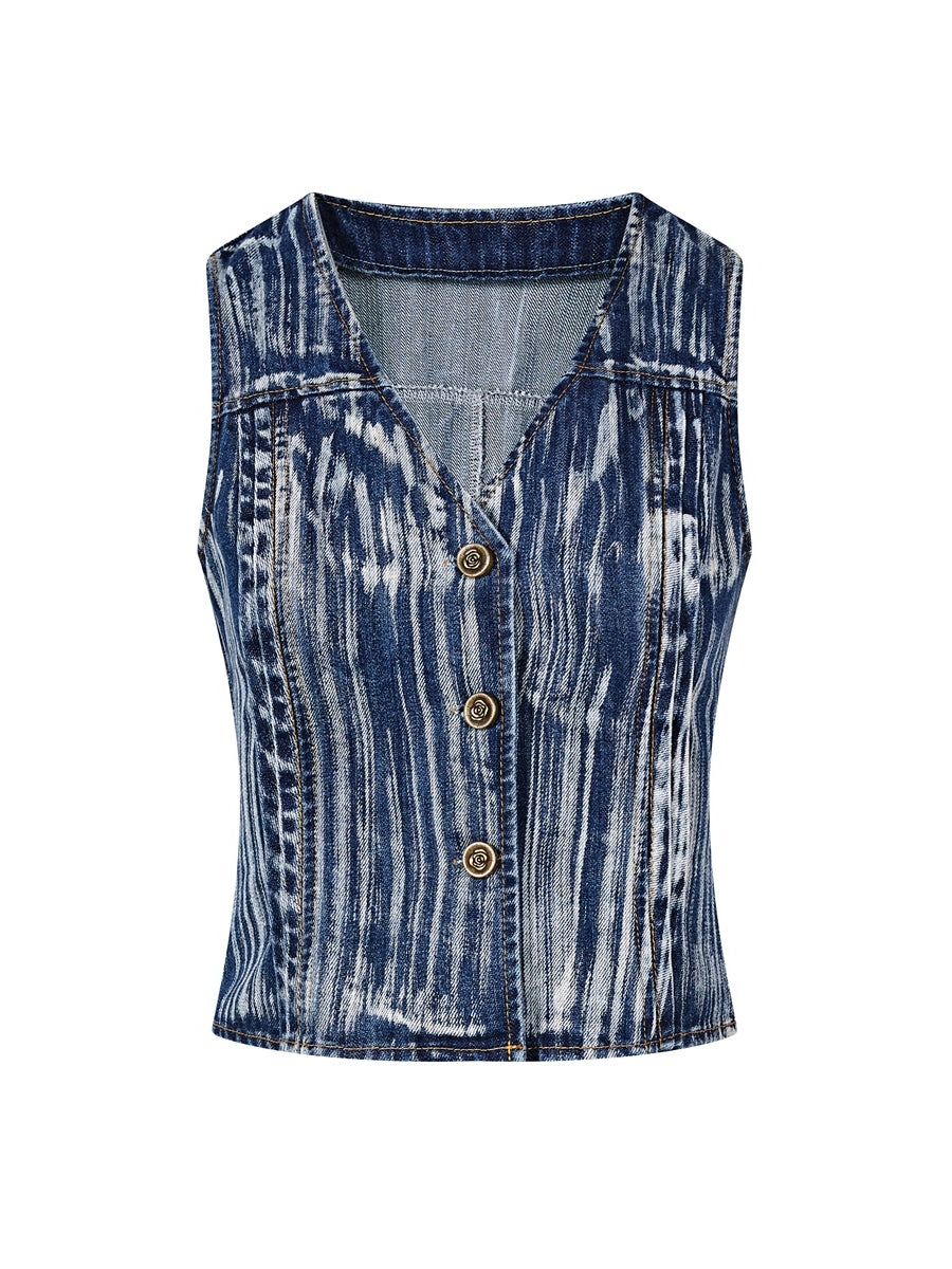 데님 가죽 잘 생긴 VESI & SHORT-PANTS