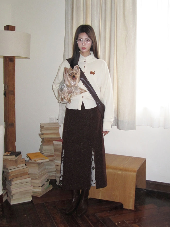 Flower Mermaid Retro Mesh Unique Long-Skirt