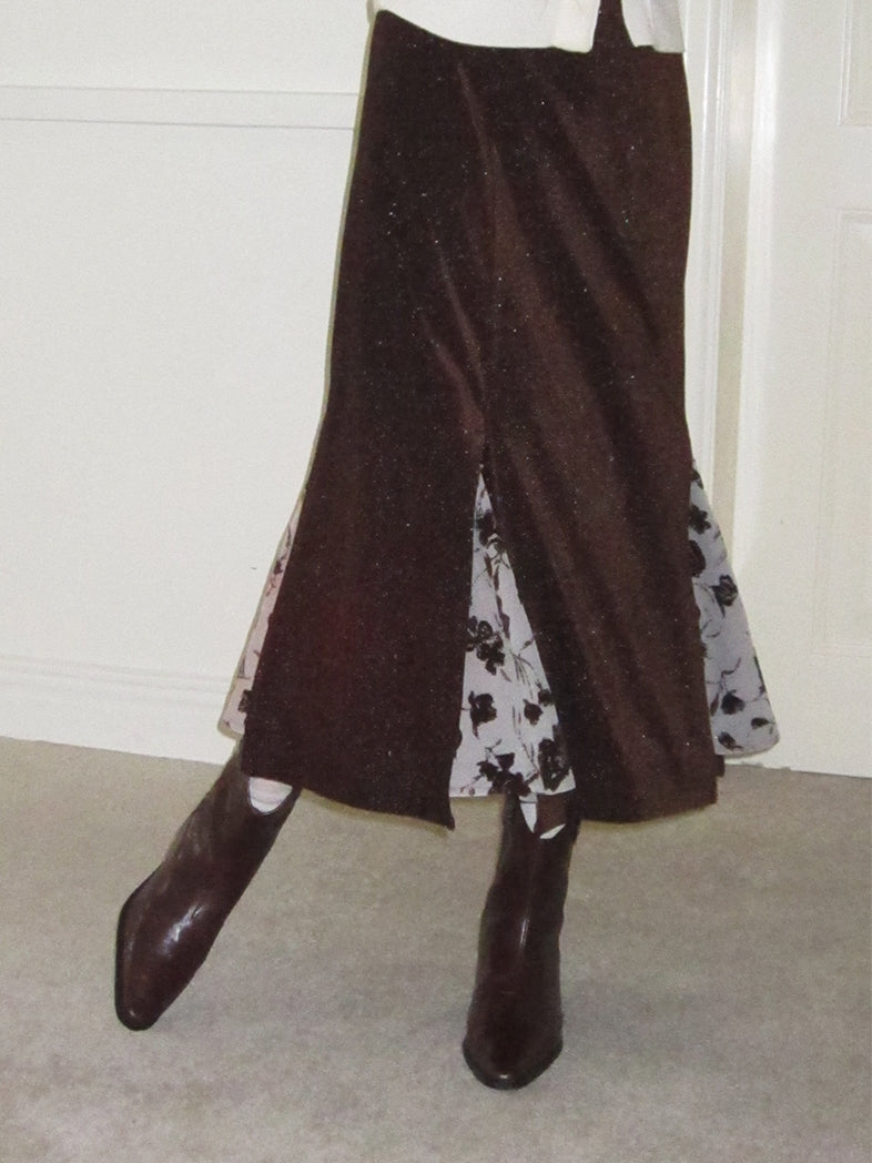 Flower Mermaid Retro Mesh Unique Long-Skirt