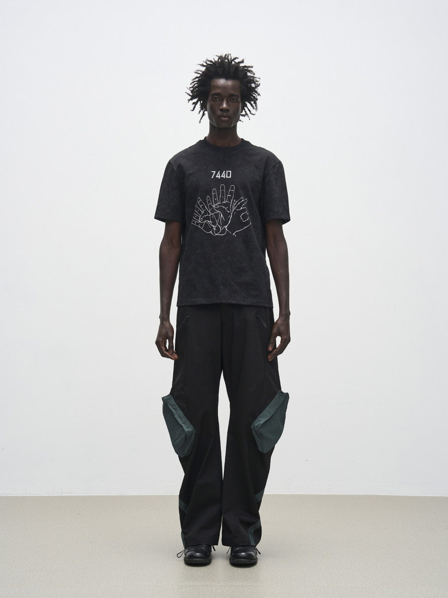 사이드 포켓 캐주얼 바이 컬러 스포츠 PTAN