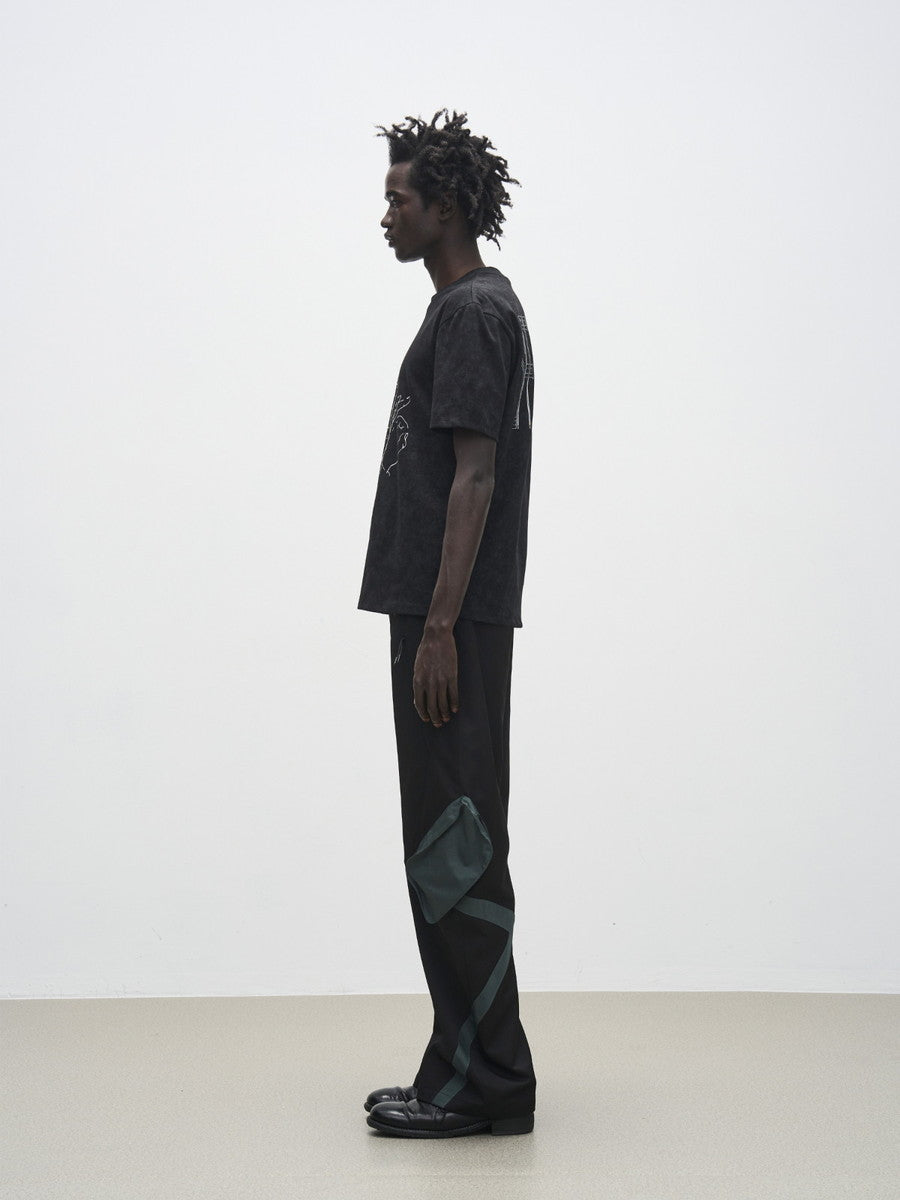 사이드 포켓 캐주얼 바이 컬러 스포츠 PTAN