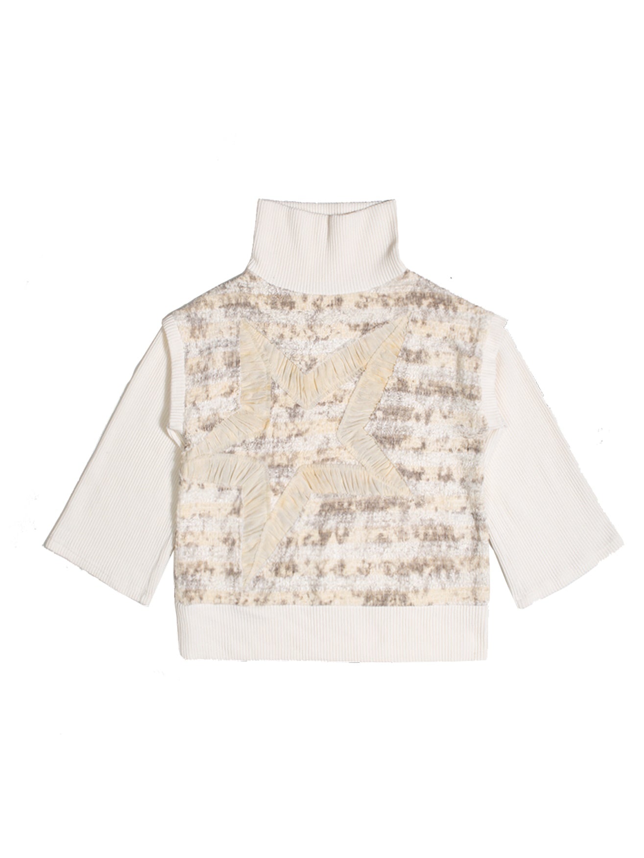 Oversize Star Off-Turtle Loose Casual Knit