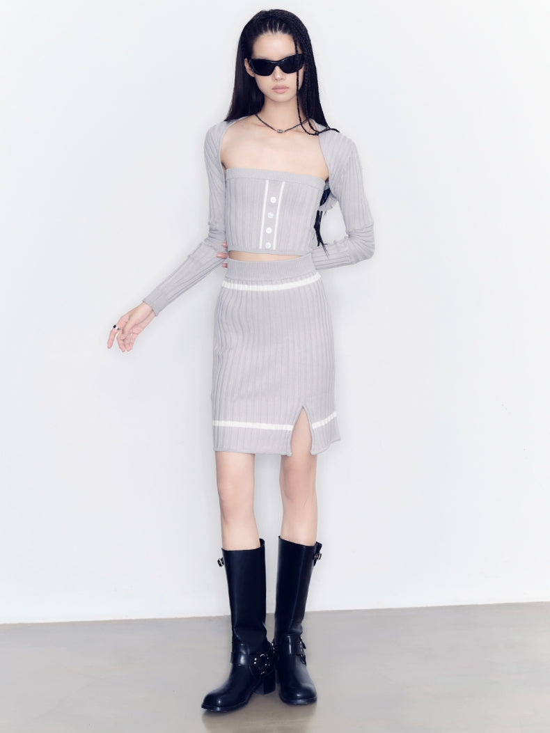 Strickjacke & Bare-Top & Rock Nichi CLOSY Setup