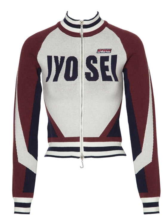 타이트한 스포티 캐주얼 더블 지퍼 탑