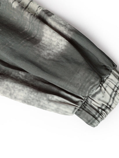 페인트 스프레이 오버사이즈 니치 롱 셔츠