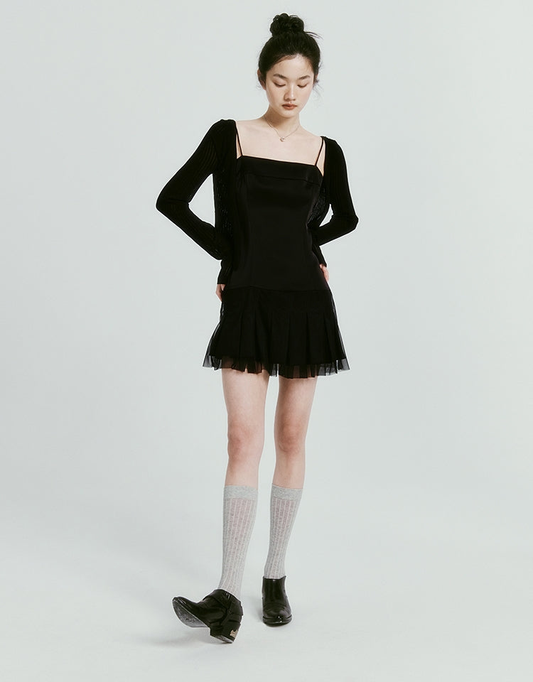 Tulle Mesh Flare Chic One-Piece