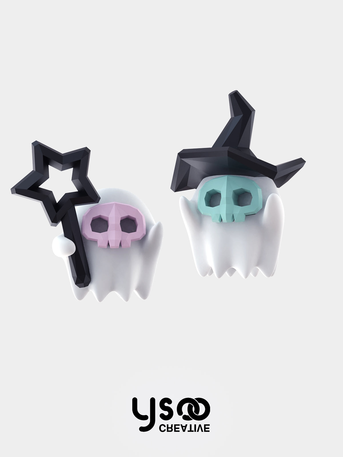 Ghost Wizard Fluorescence Perced & Ear-Plip