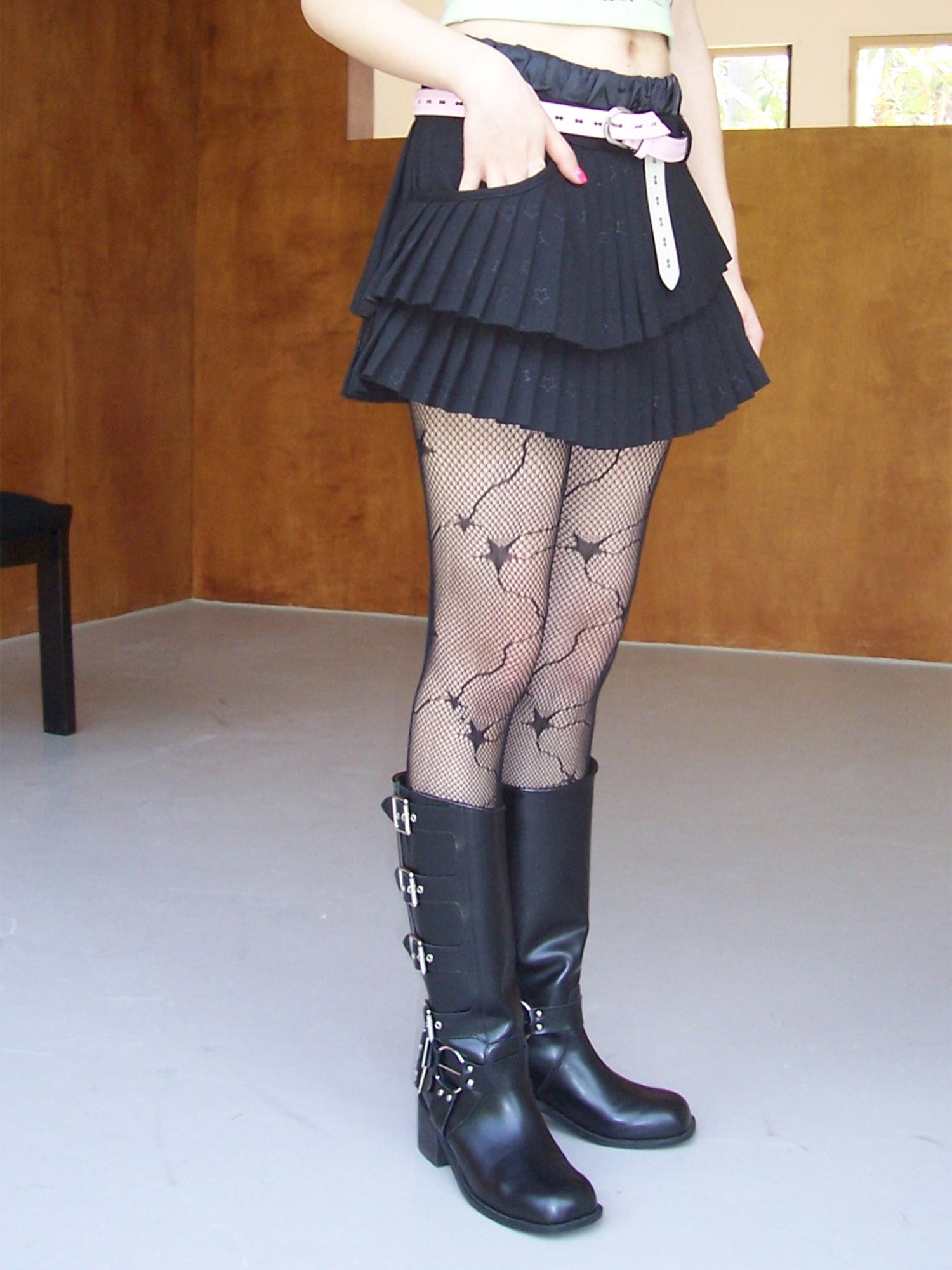 스타 그물 메시 섹시한 스타킹