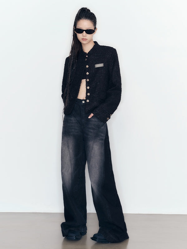 No-Collar Classy Chain Jacket
