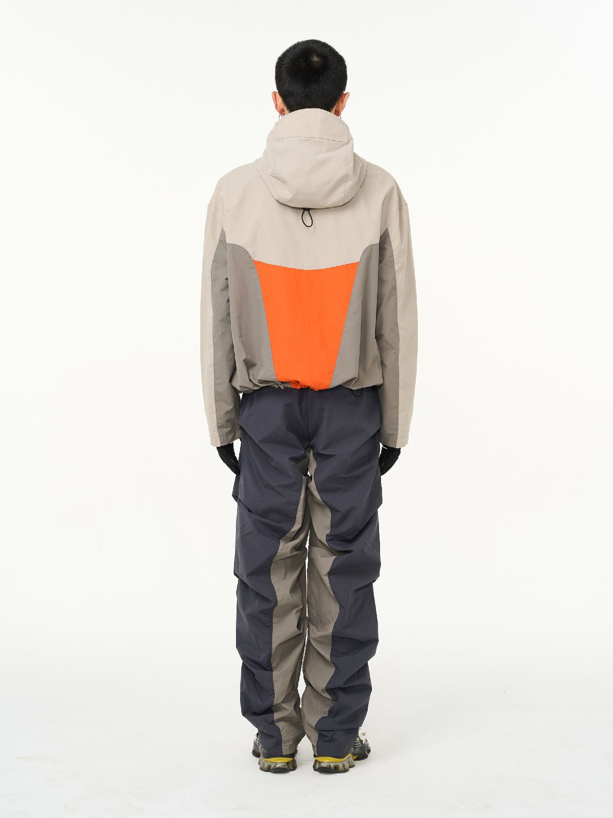 Kontrast Hoodie Colorfer Parka