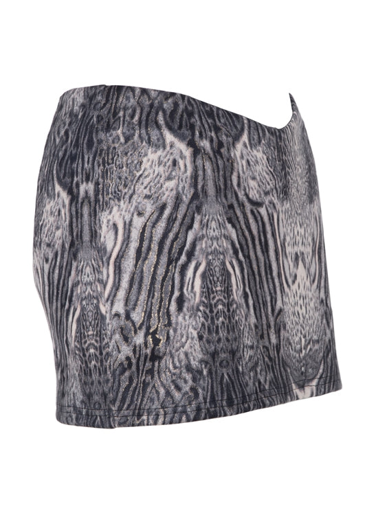 니치 레오파드 타이트 쿨 수트 탑 & 미니 스커트